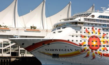 The cruise ship Norwegian Sun hit a piece of an iceberg on June 25