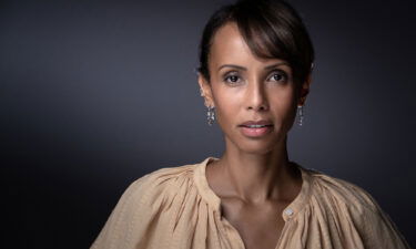Rwandan-French actress and former Miss France Sonia Rolland poses for a photo session during the 4th edition of the Cannes International Series Festival