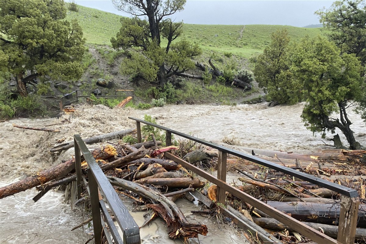 <i>National Park Service/AP</i><br/>As the waters begin to recede after forcing Yellowstone National Park to close temporarily and prompting the evacuations of residents -- park officials are assessing the catastrophic damage while also bracing for the possibility of more flooding.