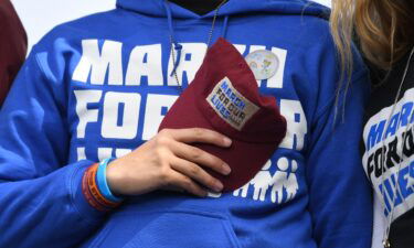 Students gather onstage during the March for Our Lives Rally in Washington on March 24