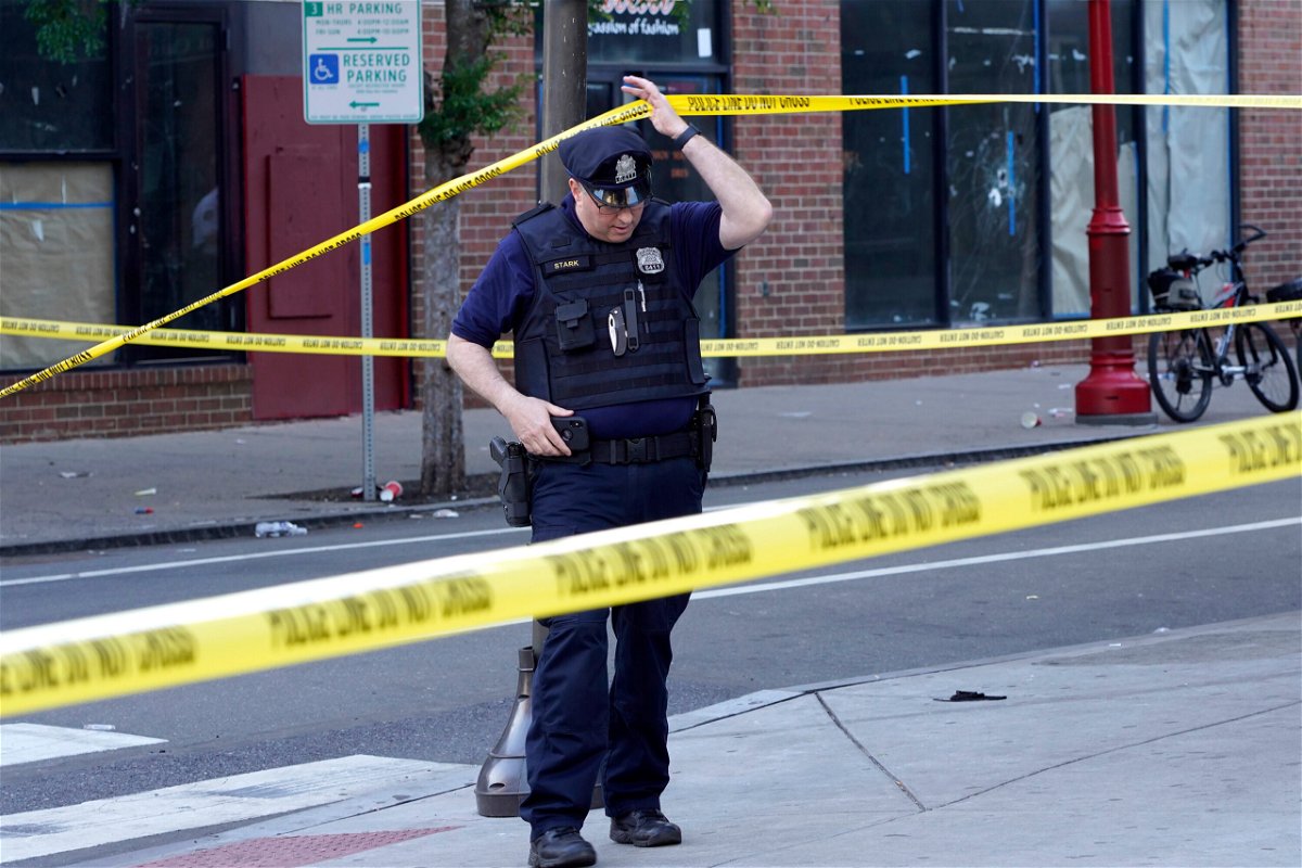 <i>Michael Perez/AP</i><br/>Officials are urging witnesses to come forward as they search for the shooters who fired into a Philadelphia crowd