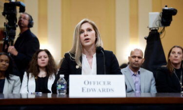 U.S. Capitol Police Officer Caroline Edwards testifies before the U.S. House Select Committee to Investigate the January 6 Attack on the United States Capitol with Sandra Garza