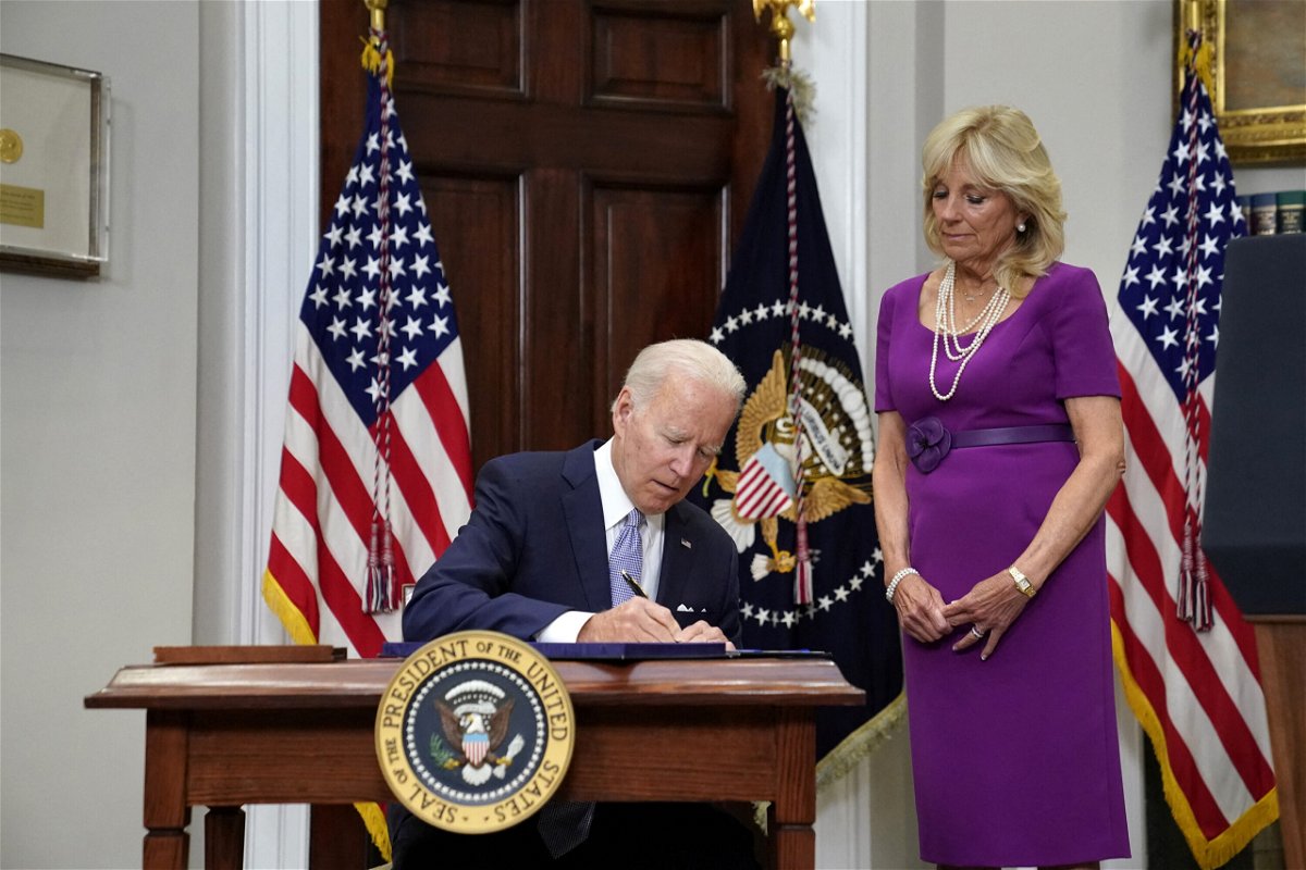 <i>Elizabeth Frantz/Reuters</i><br/>President Joe Biden pictured here