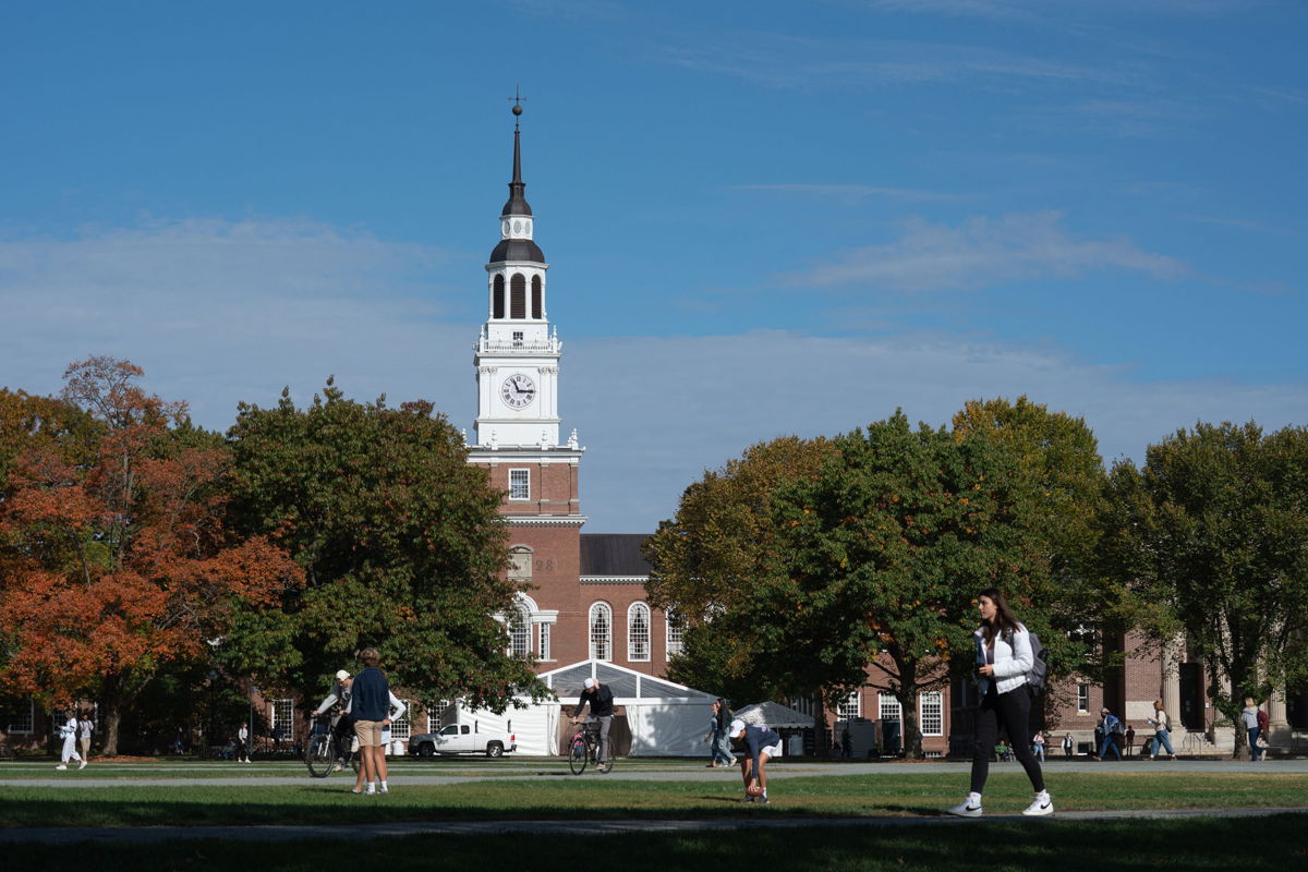 <i>Bing Guan/Bloomberg/Getty Images</i><br/>Baker-Berry Library on the campus of Dartmouth College in Hanover