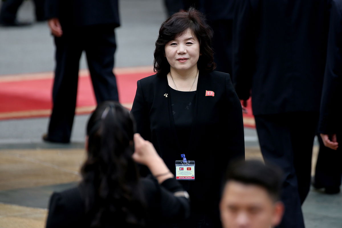 <i>Luong Thai Linh/Pool/Reuters/FILE</i><br/>North Korean diplomat Choe Son Hui accompanied Kim Jong Un to a summit with the US in Hanoi