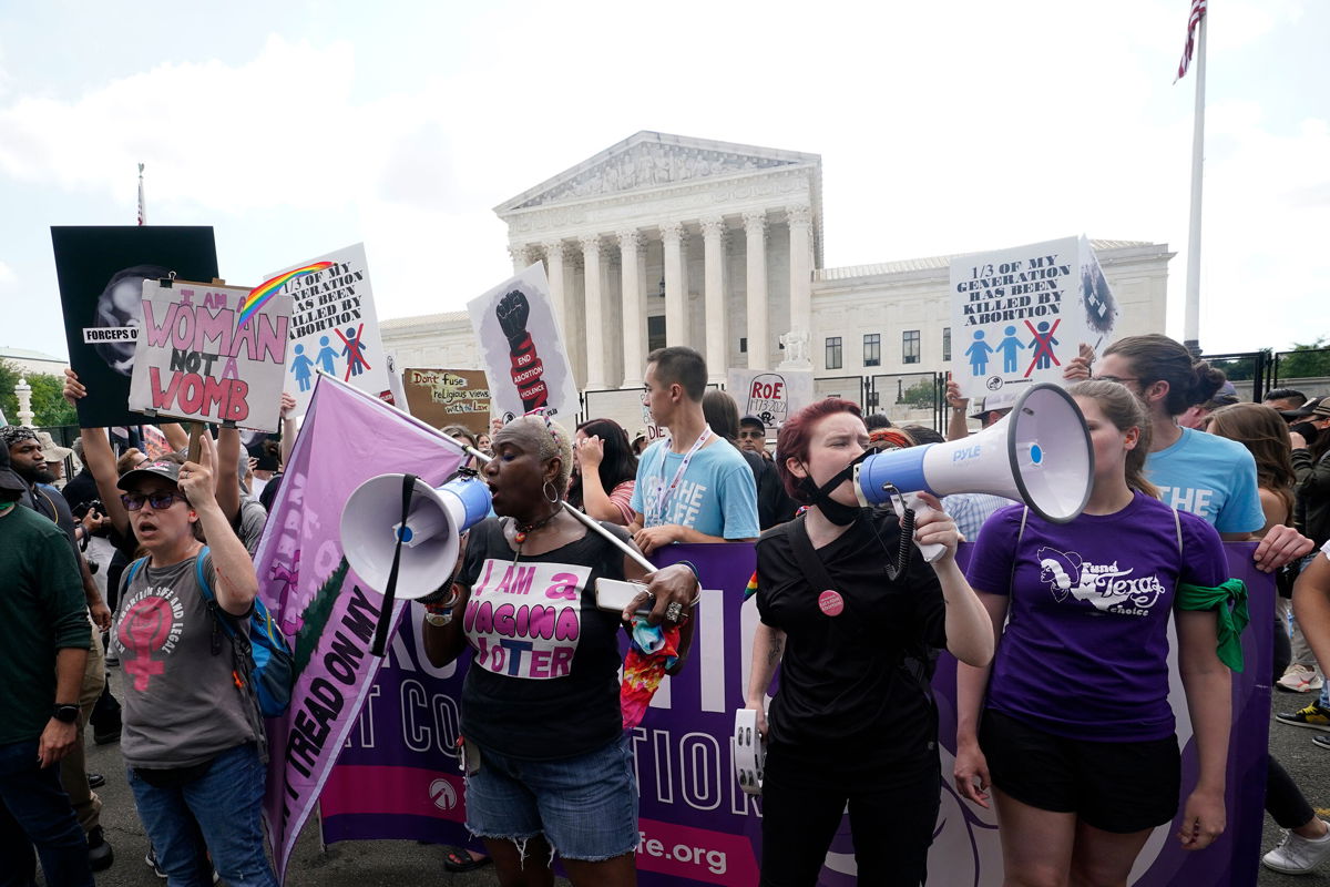 <i>Steve Helber/AP</i><br/>The Supreme Court's opinion overturning Roe v. Wade on June 24 could open the door for courts to overturn same-sex marriage