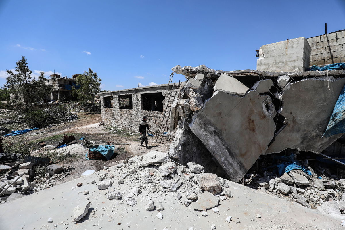 <i>Izzeddin Kasim/Anadolu Agency/Getty Images</i><br/>A view of damage at chicken farm after it was hit by Assad Regime's war planes at a village which is located within a de-escalation zone in Idlib