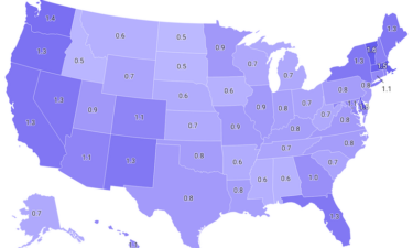 Where in the US are same-sex marriage rates highest?