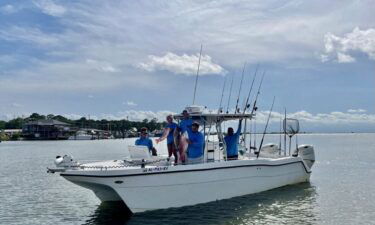 It's another day of fishing fun down on Dauphin Island