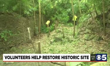 Workers gathered at the historic site this morning with their gloves