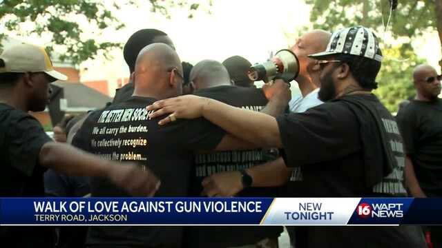 <i>WAPT</i><br/>The Better Men Society hosted the Walk of Love outside the Roses on Terry Road.