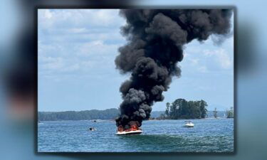 Hall County Fire and Rescue were called to a boat fire at Lanier Islands Parkway in Buford just after 12:30 p.m. Sunday afternoon.