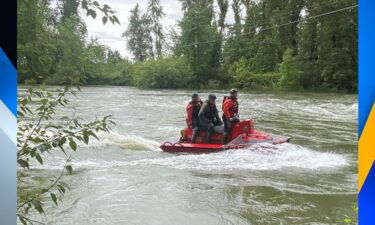 A family of six was rescued from the Santiam River on Wednesday