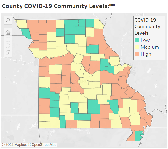 The state of Missouri is reporting 13,180 new coronavirus cases for the week of July 14 through Wednesday.