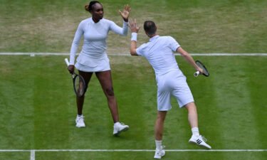 The pair proved popular with the Wimbledon crowd.