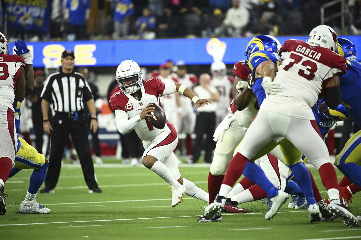 <i>Kohjiro Kinno/Sports Illustrated/Getty Images</i><br/>Kyler Murray scrambles against the Rams. The Arizona Cardinals announced on July 28 that they have removed the 