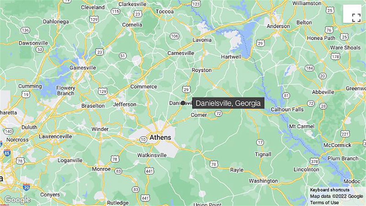 <i>Google</i><br/>A one-year-old is dead after being found unresponsive in a vehicle in Danielsville