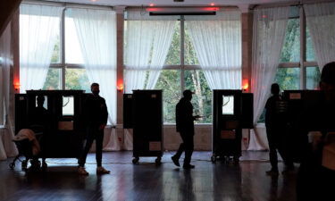 People vote on Election Day in Atlanta on November 3