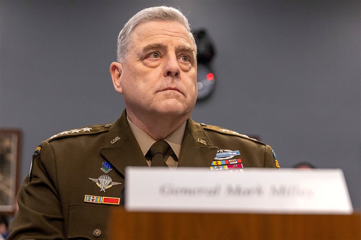 <i>Tasos Katopodis/Getty Images</i><br/>General Mark Milley during testimony on May 11