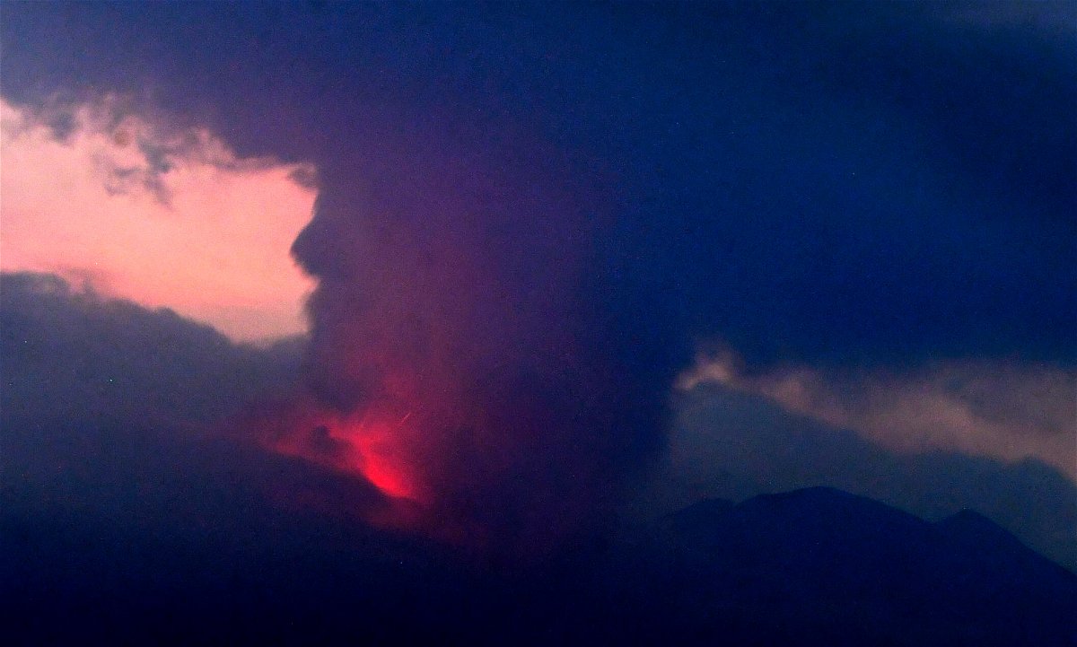 <i>Kyodo News/AP</i><br/>Japan's Sakurajima volcano