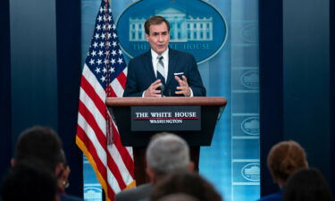 National Security Council spokesman John Kirby speaks during a press briefing at the White House