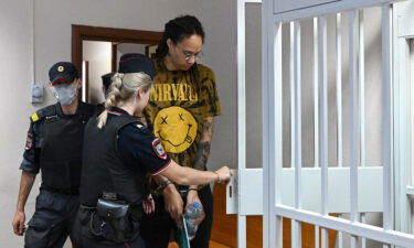 Brittney Griner before a hearing outside Moscow on July 15.