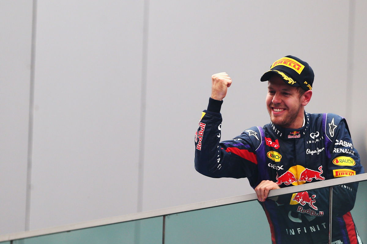 <i>Clive Mason/Getty Images AsiaPac/Getty Images</i><br/>Vettel won four world championship titles with Red Bull.