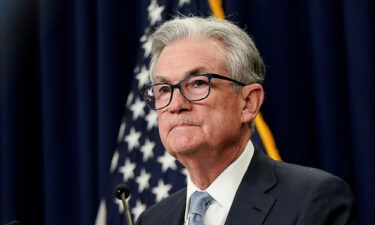 U.S. Federal Reserve Board Chairman Jerome Powell faces reporters after the Federal Reserve raised its target interest rate by three-quarters of a percentage point to stem a disruptive surge in inflation