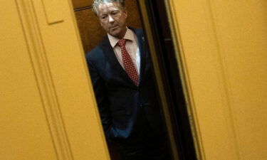 Republican Sen. Rand Paul of Kentucky is seen at the US Capitol for a vote in March 2020.