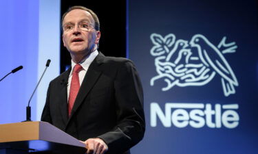 Nestlé CEO Ulf Mark Schneider is seen here in April 2019 in Lausanne