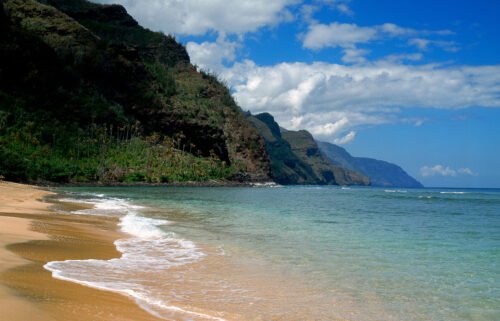 Kauai's spectacular Ke'e Beach is part of Hāʻena State Park
