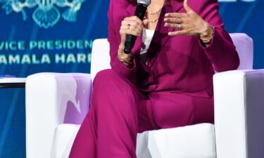Vice President Kamala Harris speaks onstage during the 2022 Essence Festival of Culture on July 2