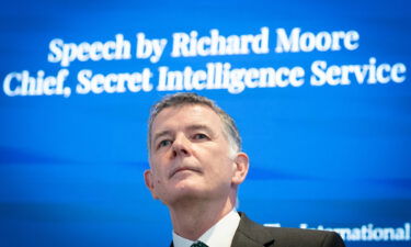 MI6 Chief Richard Moore speaks at the International Institute for Strategic Studies