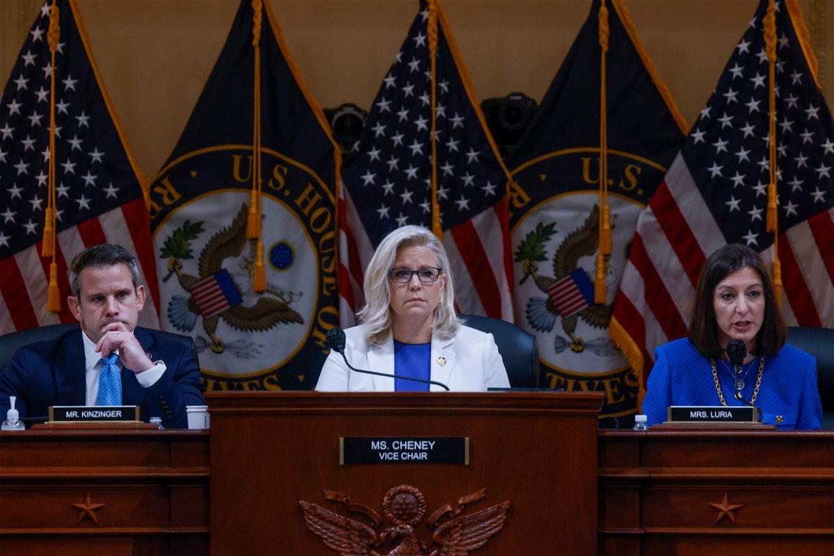 <i>Tom Brenner/The Washington Post/Getty Images</i><br/>Vice Chair Liz Cheney on Capitol Hill on July 21