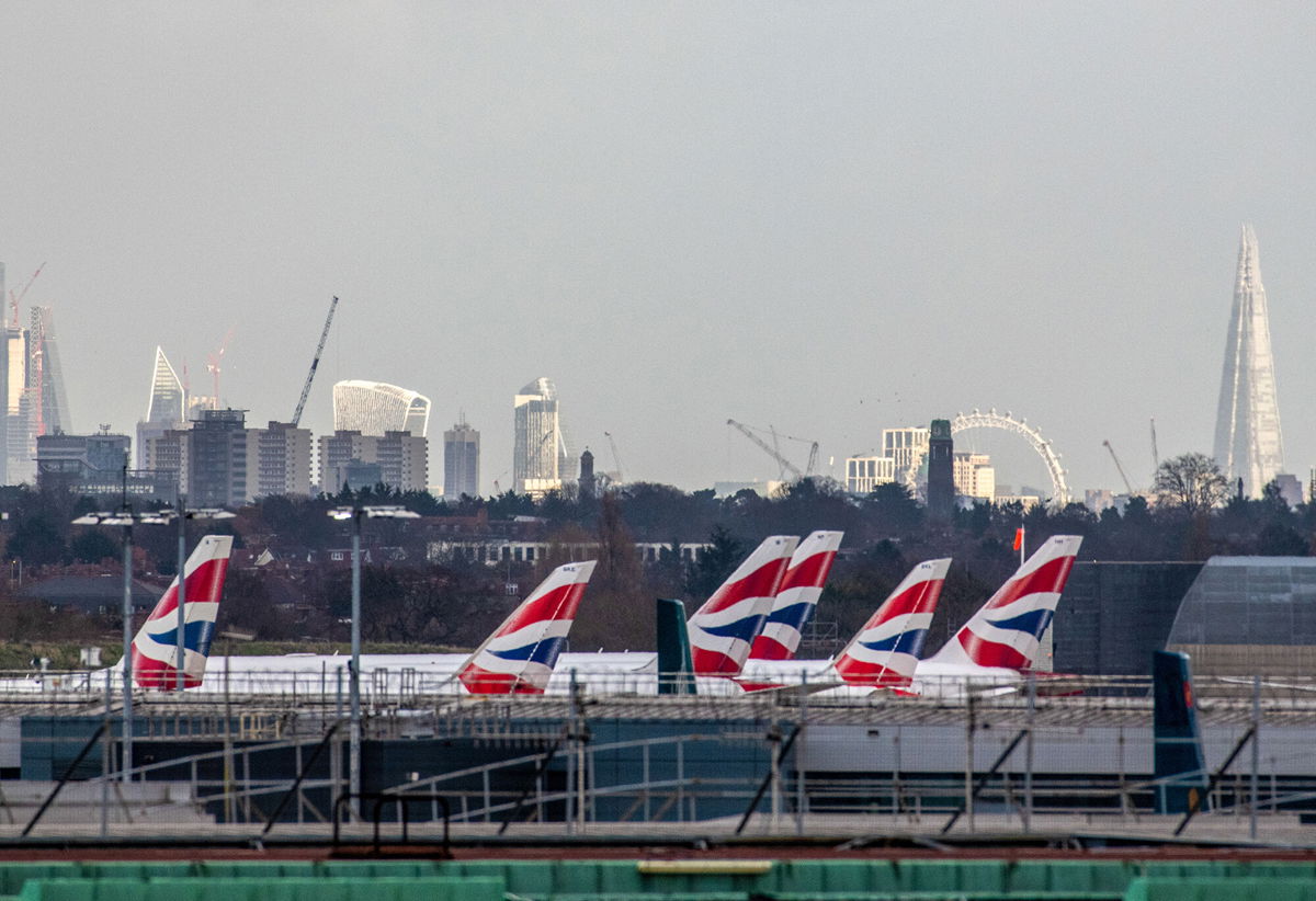 <i>Chris J. Ratcliffe/Bloomberg/Getty Images</i><br/>British Airways passenger aircraft at London Heathrow Airport