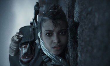 Ella Balinska in the new Netflix series version of 'Resident Evil" as the movie evolves the game/movie franchise into a generic Netflix series.