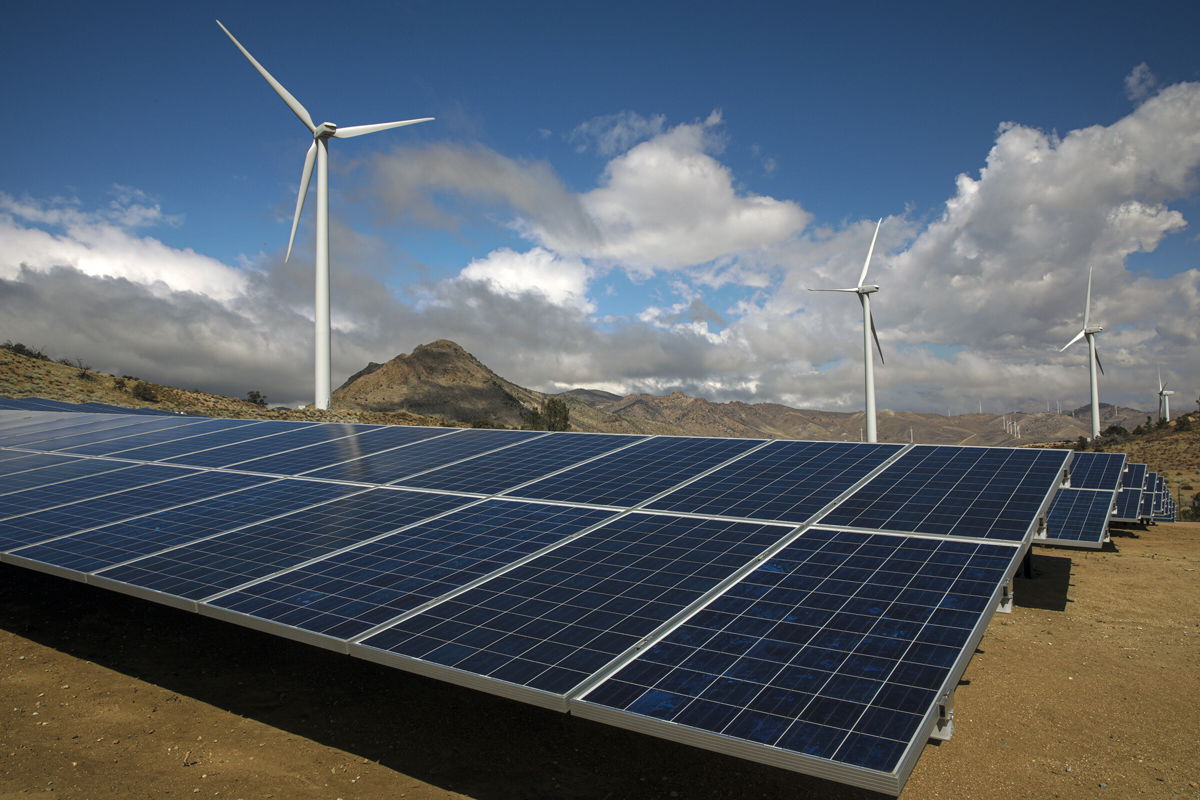 <i>Irfan Khan/Los Angeles Times/Getty Images</i><br/>The climate and clean energy deal puts billions of dollars toward clean energy manufacturing and tax credits for wind