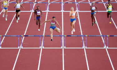 Sydney McLaughlin shattered her own 400m hurdles world record to claim gold at the World Athletics Championships at Hayward Field on July 22