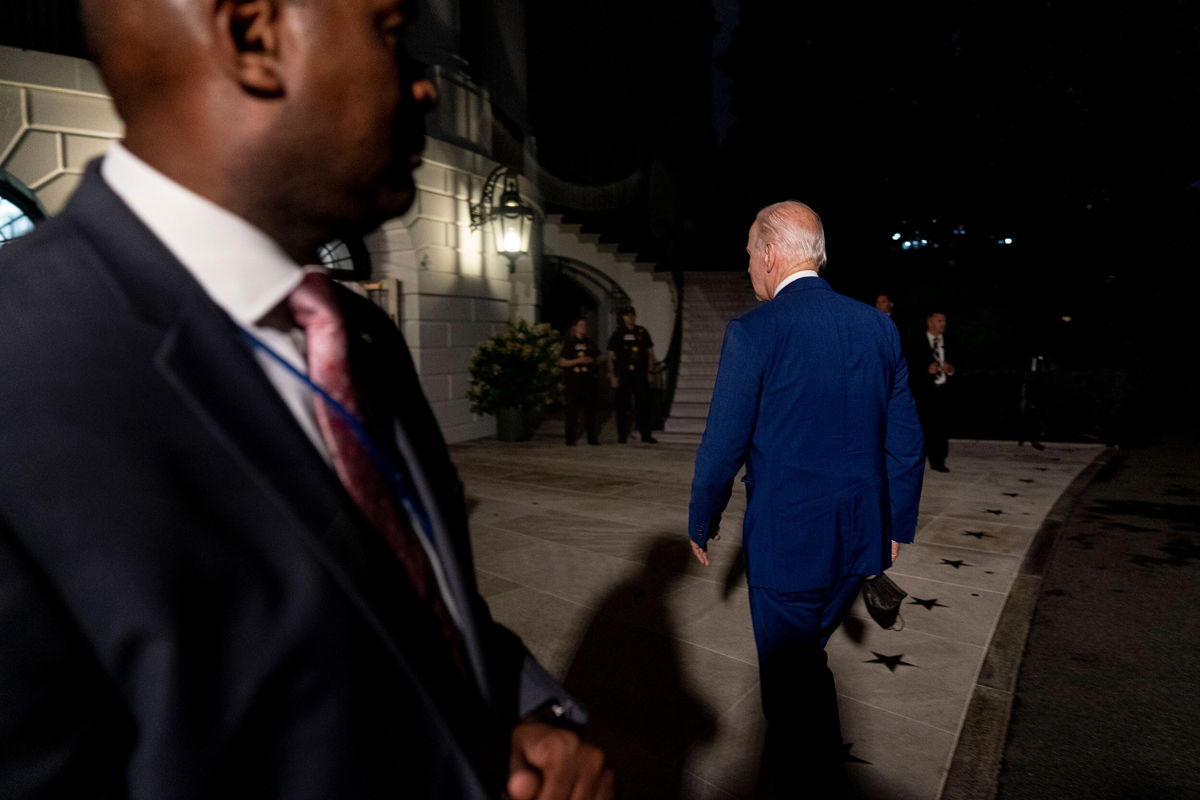 <i>Andrew Harnik/AP</i><br/>President Joe Biden returns to the White House after a trip to Israel and Saudi Arabia.