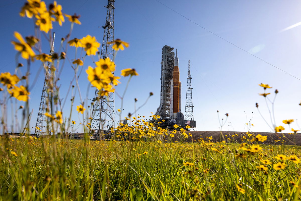 <i>NASA/Ben Smegelsky</i><br/>NASA shares the latest update on the upcoming mega moon rocket launch.