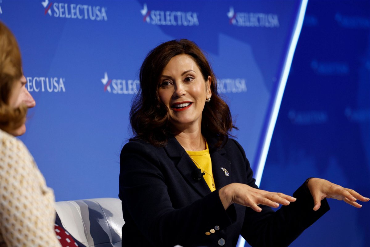 <i>Ting Shen/Bloomberg/Getty Images</i><br/>Democratic Gov. Gretchen Whitmer is on the front lines of protecting abortion rights in Michigan