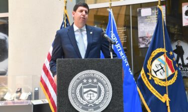 ATF Director Steven Dettelbach speaks at the Bureau of Alcohol