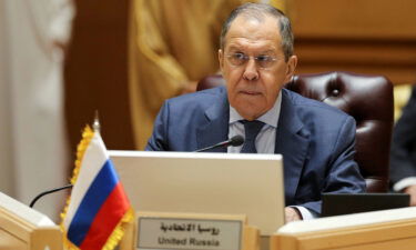 Russian Foreign Minister Sergey Lavrov is seen here in Riyadh