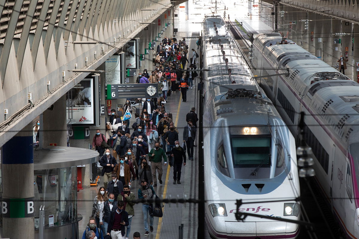 <i>María José López/Europa Press/AP</i><br/>Public transport prices on state-owned service across Spain have already been slashed in half in response to rapidly rising energy and inflation rates.