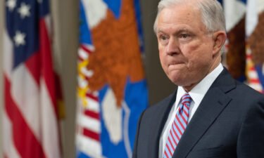 Then-US Attorney General Jeff Sessions on September 18