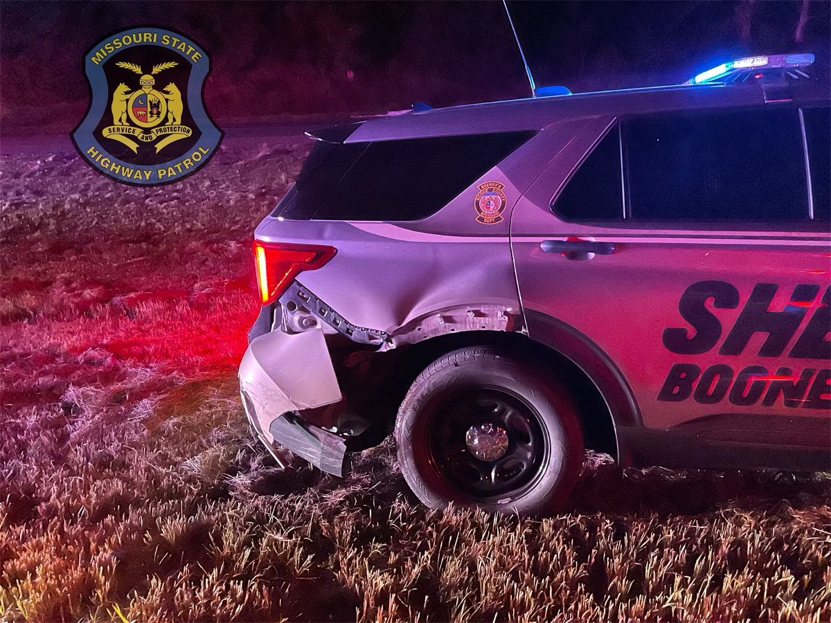 A wrong-way driver hit a Boone County Sheriff's Department SUV on Highway 63 north of Columbia on Thursday, Aug. 25, 2022. The conditions of the driver or deputy weren't immediately available. 