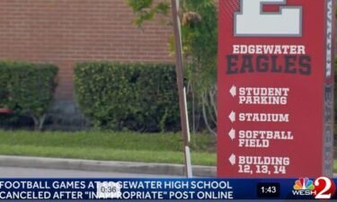 A social media post forced the games at Edgewater High School to be canceled Thursday night.
