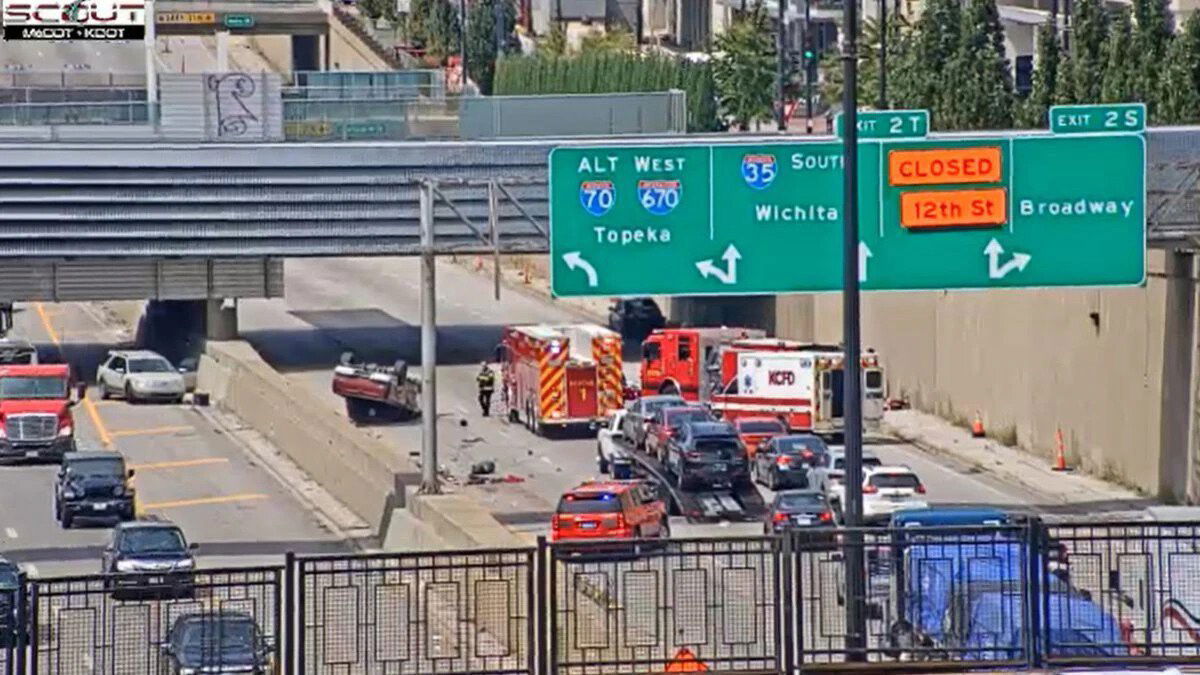 <i>KCTV</i><br/>An ambulance and three Kansas City Fire Department units responded to the scene shortly before 12:30 p.m. Just before 1 p.m.