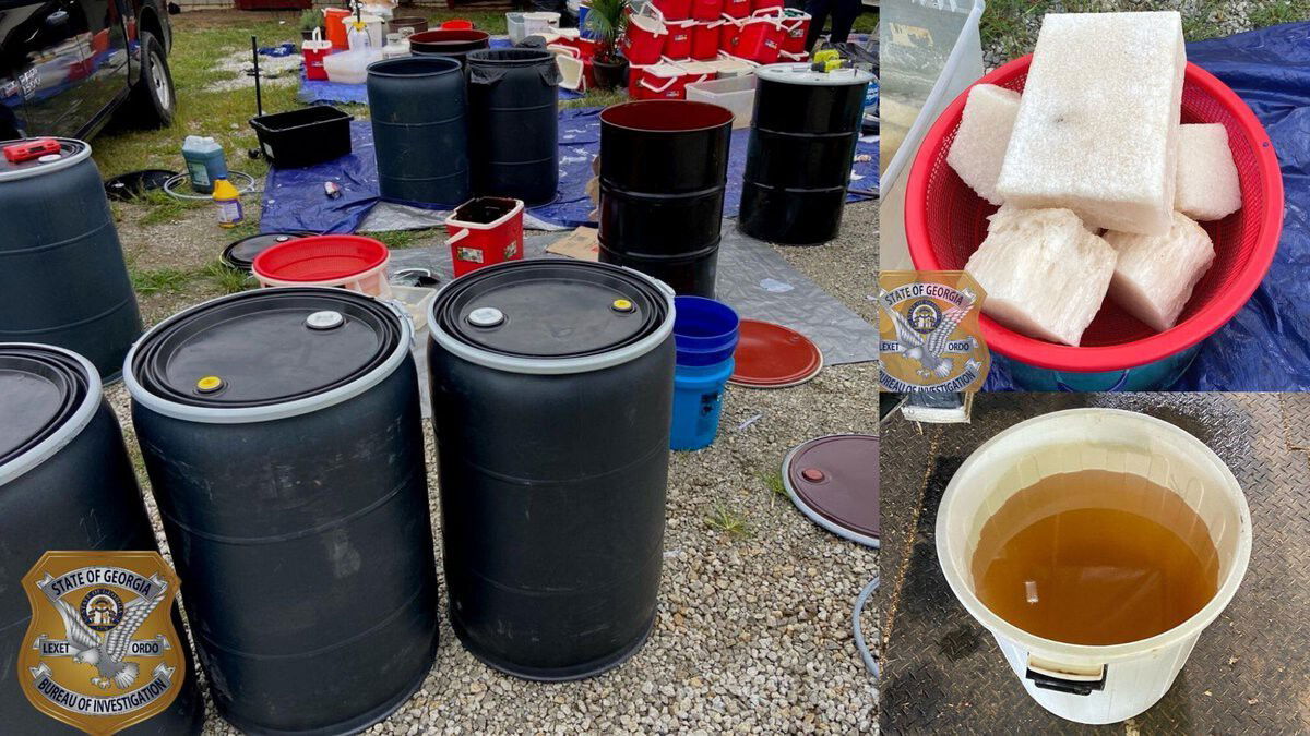<i>Georgia Bureau of Investigation via WGCL</i><br/>A tip to law enforcement led to the discovery of a multi-million dollar meth lab in North Georgia. The lab was run from a horse stable equipped to manufacture millions of dollars worth of crystal methamphetamine