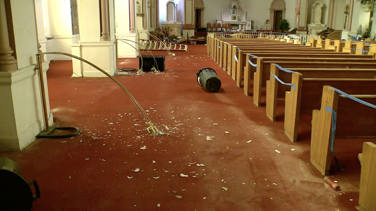 <i>KMOV</i><br/>Pastor Jack Hill says it's going to cost thousands of dollars to repair the damage.